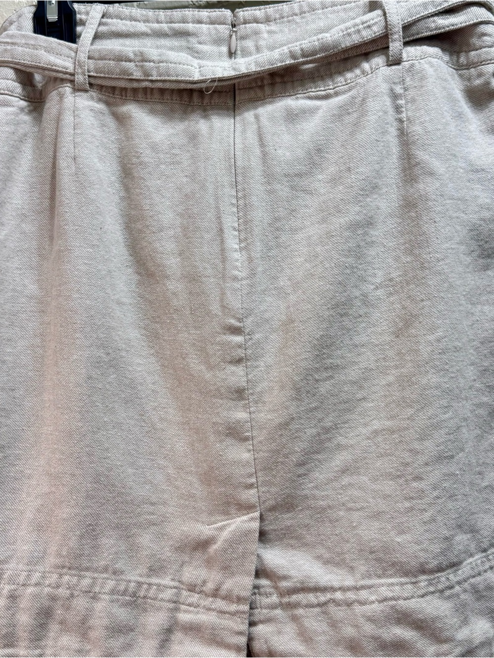 Banana Republic Linen Blend Paperbag Tie Waist Skirt Size 6 Beige - Picture 8 of 13